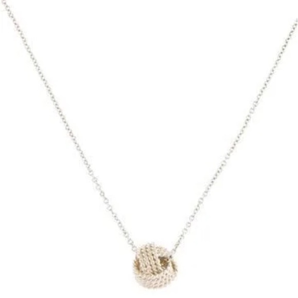 TIFFANY & CO. Women's Twist Knot Sterling Silver Pendant Necklace
